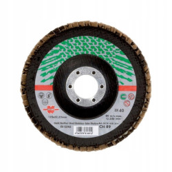 Tarcza szlifierska listkowa do stali szlachetnej