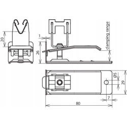 Uchwyt klipsowy do gontów V2A DEHN
