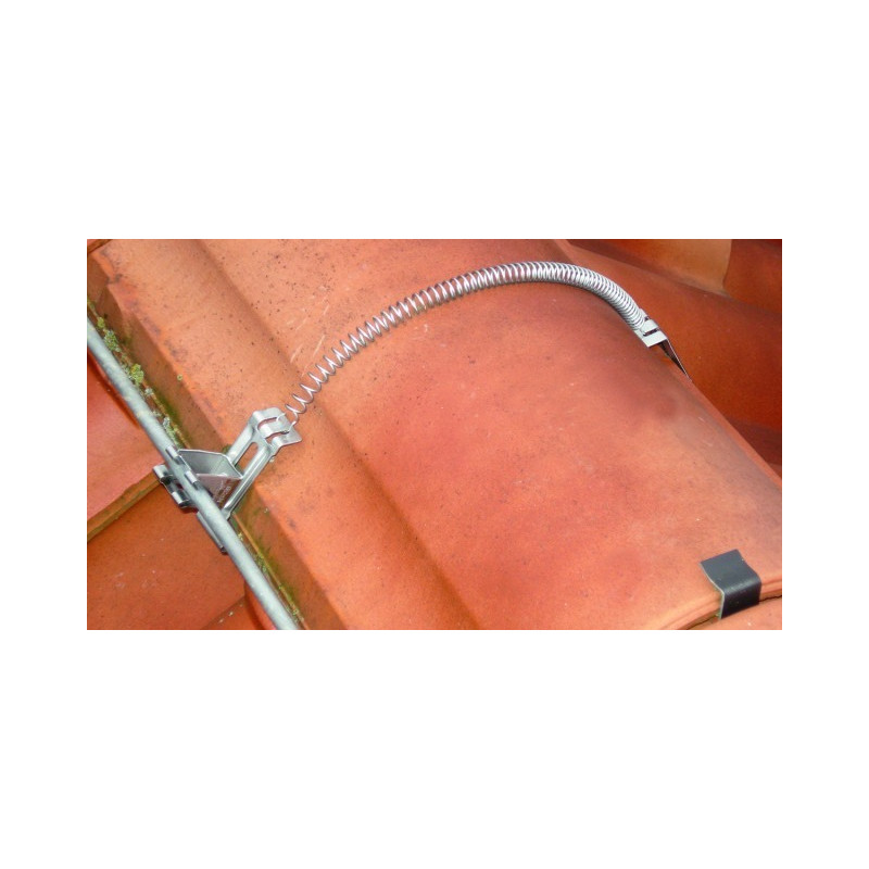 Uchwyt gąsiorowy z sprężyną naciągową V2A 20mm