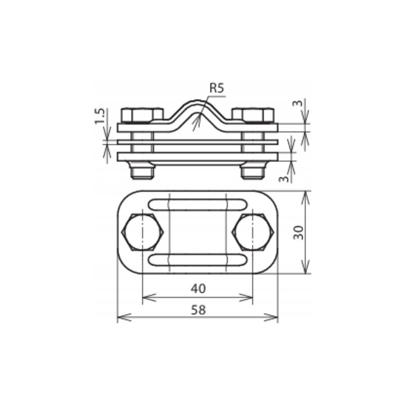 Złącze kontrolne z przekładką miedzianą DEHN