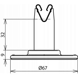 Wspornik dachowy DEHNgrip z podkł. samoprzylepną