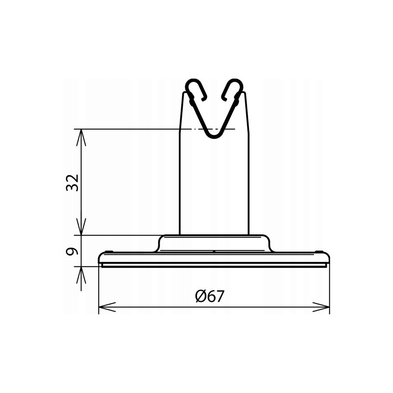 Wspornik dachowy DEHNgrip z podkł. samoprzylepną