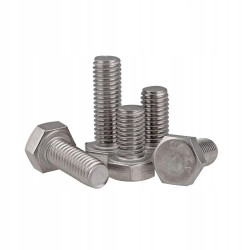 ŚRUBA sześciokątna M8x50 DIN933 A2 Nierdzewka INOX