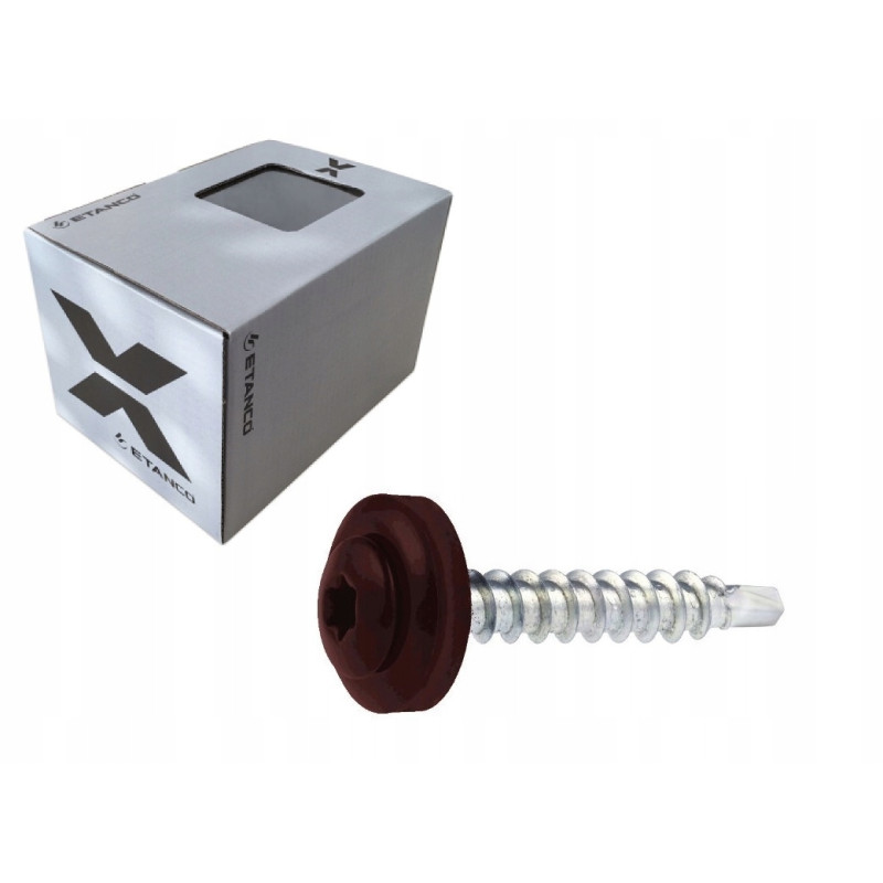 Wkręt farmerski TORX 4,8x35mm RAL8017 250 szt