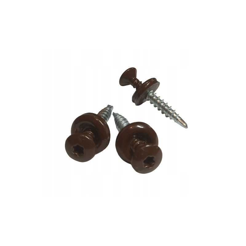 Wkręt farmerski TORX 4,8x35mm RAL8017 250 szt