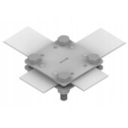 Złącze krzyżowe 2 płytki 4xM8 B do 30 mm AN-KOM