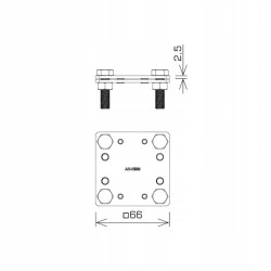 Złącze krzyżowe do bednarki