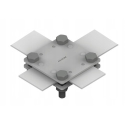 Złącze krzyżowe 2 płytki 4xM8 B do 30 mm AN-KOM