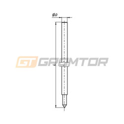 Uziom prętowy wbijany z trzpieniem