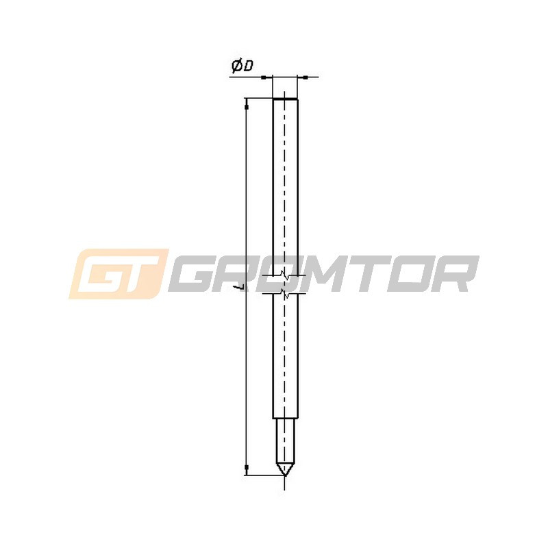 Uziom prętowy wbijany z trzpieniem