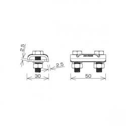 AN-KOM śruby: M8 x 25