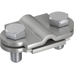 Złącze kontrolne Nierdzewne bednarka - drut, zacisk rozłączający