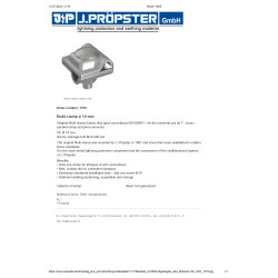 Złącze krzyżowe do drutu fi 10mm odgromowego
