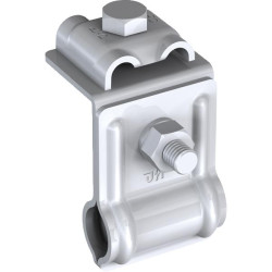 Uchwyt na rąbek z aluminium i stali nierdzewnej do fi 8 mm