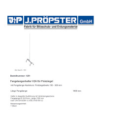 Iglica gąsiorowa 1500mm