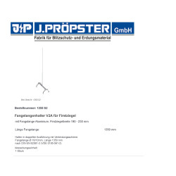 Iglica gąsiorowa 1350mm