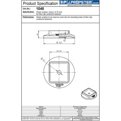 Podkładka pod przewód Niro-Clip J.Propster Brązowa