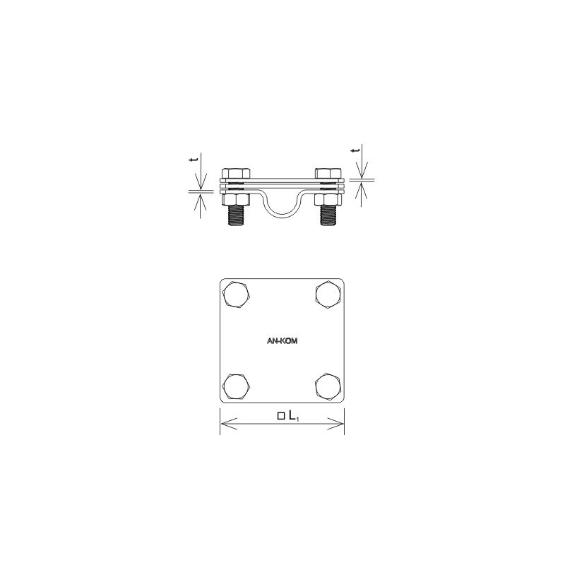 3 Płytki do połączenia uziomu z przewodem