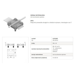 Złącze odgromowe 3-płytkowe