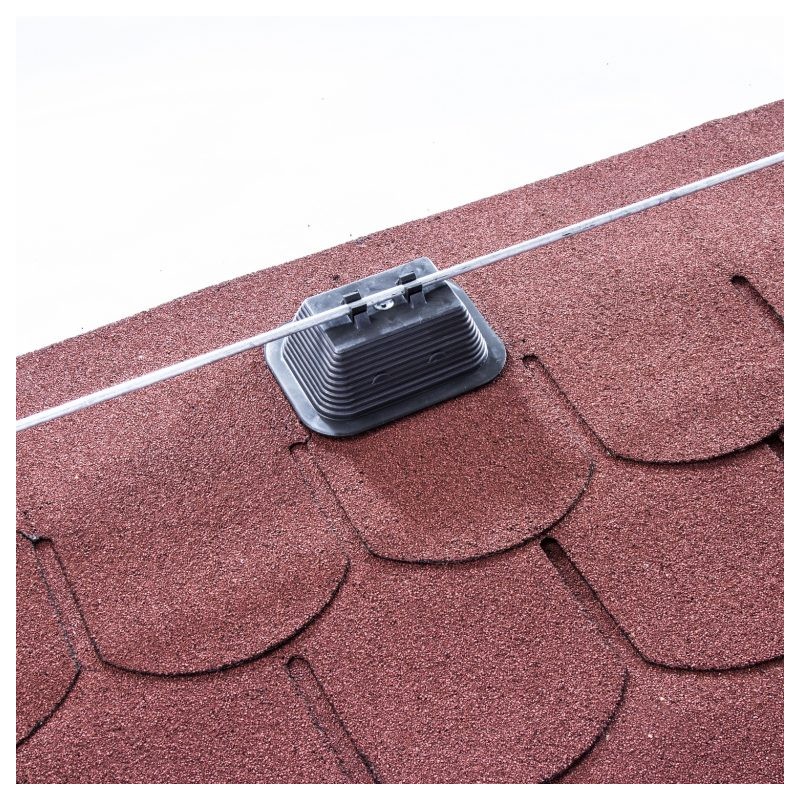 Instalacja siatki zwodów z wspornikiem OG 1 – betonowa podpora bez konieczności kotwienia